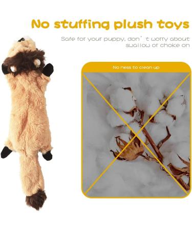 No Stuffing Dog Squeaky Toys 5 Pack for Small Medium Dogs - Cute Animal Plush Chew Toy Set for Aggressive Chewers - Durable Teething Interactive Gift - Buy Online on GoSupps.com