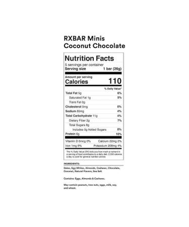 RXBAR Minis Variety Pack - 30ct, 0.92 Oz Bars (Pack of 1) - 30 Count Pack - Assorted Flavors - Buy Online on GoSupps.com