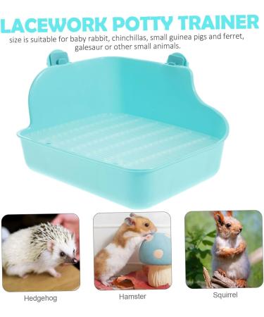 FOMIYES Hamster Potty Corner Litter Guinea Pig Green Ferret Animal Small Trainer Lacework for Toilet Bunny medium Green - Buy Online on GoSupps.com