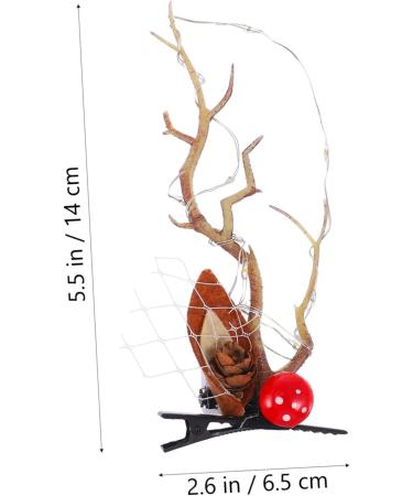 FRCOLOR 2 Pairs Luminous Antler Hair Clip dresses summer outfits hair clips Party Cosplay Hair Barrettes light reindeer hair clips Xmas Reindeer Antlers Hairpins headband - Buy Online on GoSupps.com