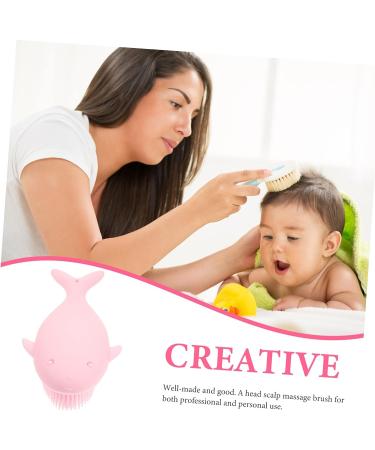 FRCOLOR 4pcs Silicone Baby Shampoo Brushes | Toddler Body Cleaning Brush Set for Exfoliating & Hair Cleaning | Baby Bath Tools - Buy Online on GoSupps.com