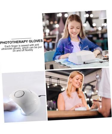 Beaupretty 2 Pairs Nail Gloves Gel Sunblock Gloves Uv Hand Protection Gloves for Nails Sun Gloves for Women Uv Protection Nail Uv Lamp Women's Light Polyester - Buy Online on GoSupps.com