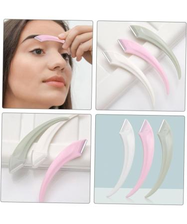 Frcolor 6Pcs Meniscus Hair Edge Brush & Facial Razor Set | Anti-Scratch Eyebrow Trimmer for Women | Stainless Steel Dermaplaning Tool | Miss Cosmetics - Buy Online on GoSupps.com