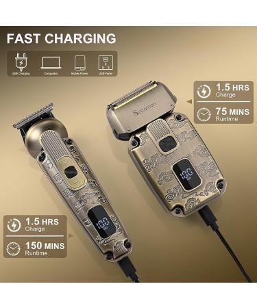 Scttomon Hair clipper set beard and hair clipper Foil Shave for Men Bart Trimmer - Buy Online on GoSupps.com
