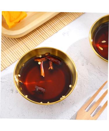 Milisten 3 Pcs Seasoning Dish Portion Cups Sauce Dipping Bowls Mini Dessert Bowl Metal Sauce Dish Salad Dressing Cruet Mini Saucers Dishes Dip Bowls Stainless Steel Server Round - Buy Online on GoSupps.com