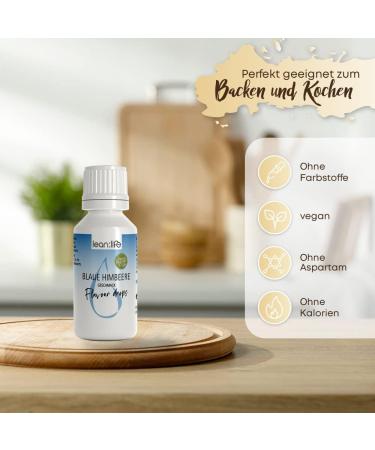 Lean Life Blue Raspberry Flavor Drops 30ml - Sugar-Free Low-Calorie Aroma for Food - Perfect for eCommerce - Buy Online on GoSupps.com