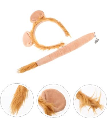 HAPINARY 1 Set Lion Headband Set Headband Costume Exquisite Animal Costume Stage Performance Costume Decorative Hair Hoop Cosplay Suit Costume Prop Ears Hairband Party Prop Lion Tail - Buy Online on GoSupps.com