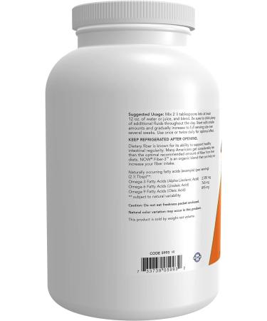 Organic Non-GMO Fiber-3 Supplement with Flax Meal, Acacia & Inulin - 16-Ounce - Buy Online on GoSupps.com