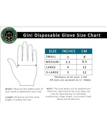 Gini Foundation Nitrile Protective Gloves Medium - Buy Online on GoSupps.com