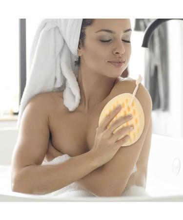 GLEAVI Bath Ball & Back Scrubber - Exfoliating Luffa Sponge for Shower - Cute & Effective Body Scrubber - Buy Online on GoSupps.com
