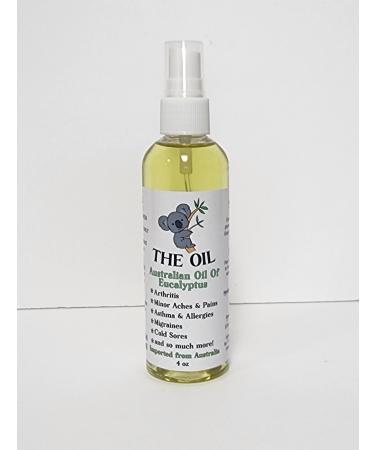 ""The OIL"" A blend of natural oils featuring imported Australian Oil of Eucalytus for relief of various health ailments - Made in The USA with imported Eucalytus Oil from Australia.