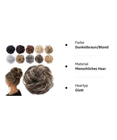 Tess Hair Part Dutt Brown Mix Hair Tie Thick Wavy Updos for International Shipping - Buy Online on GoSupps.com