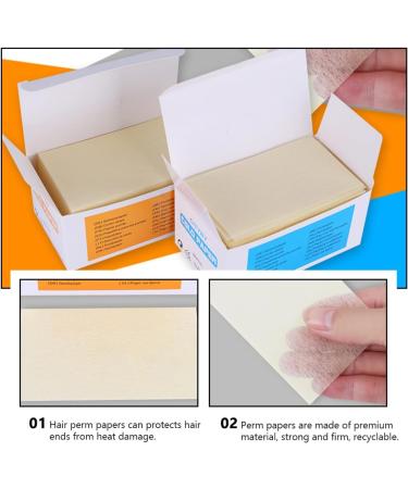 PACKOVE Papier Permanent pour Coiffure 2 Bo tes Papier Protecteur Ultra-Fin en Non-Tiss Haute R sistance la Chaleur et Forte Absorption D Eau Fournitures Pratiques Couleur Al atoire - Buy Online on GoSupps.com