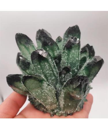 Gems for Decoration 500-600g Natural Green Ghost Quartz Crystal Cluster Crystals raw Gem Specimen for Home&Office Decoration fengshui Aura Crystal - Buy Online on GoSupps.com