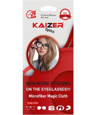 Kaizer Anti Fog Wipes for Glasses | Reusable Cloth for Eyeglasses & Swimming | Universal Lens Protection - (3 Pack - Buy Online on GoSupps.com