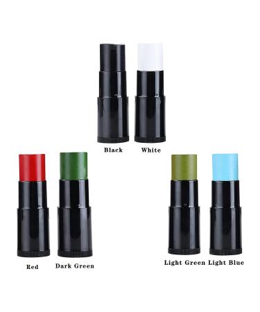 2Pcs Red Green Face Body Paint Stick Cream for Halloween Cosplay - Waterproof and Hypoallergenic - Buy Online on GoSupps.com