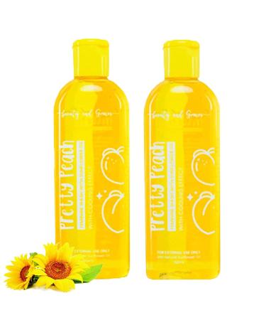KXC Pretty Peach Feminine Wash Pretty Peach Feminine Wash With Sunflower Oil And Cooling Effect For Women (2pcs)