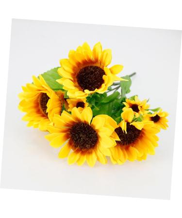 Zerodeko Sunflower Props 2pcs 7 Artificial Flower Bouquet Wedding Bouquet Artificial Flowers Bouquet Artificial Bouquet Decor Flower Arrangement Supplies Sunflower Fake Sunflowers Heads - Buy Online on GoSupps.com