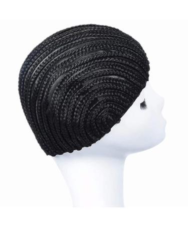 2Pcs Crochet Cornrow Wig Caps for Women - Stretchy Braided Caps with Clips for Easy Sew-In and Crochet Braid Styles - Buy Online on GoSupps.com