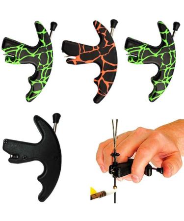 LIZHOUMIL 3 Finger Thumb Bow Release | Compound & Recurve Bow Release Aid | Replaceable Trigger Caliper Grip - Black - Buy Online on GoSupps.com