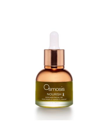 OSMOSIS NOURISH Organic Avocado Facial Oil Cold Pressed Aging Pigmented Sensitive Dry Irritated Oily Blemish-Prone Skin 1 Fl Oz