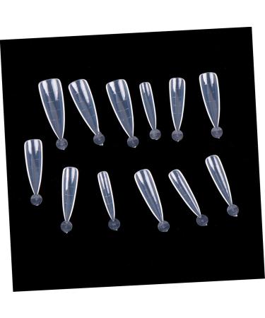 Ipetboom Nail Tips Acrylic Tip Extension Nail Decals Nail Extension Cosmetic False Nails Whiting Fake Nail Oval Nails Tips Nail Art Sticker Coffin White Full Coverage Model - Buy Online on GoSupps.com