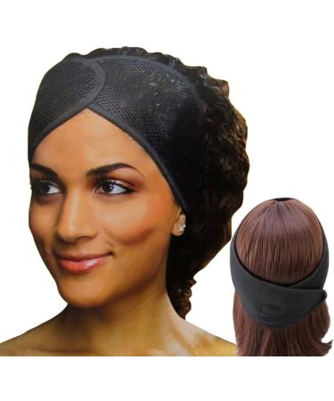 JSGHGDF Mesh Hair Wraps for Black Women Mesh Wrap Spa Headband For Washing Face Sleeping Hair Wrap Hair Net for Women Makeup Blue - Buy Online on GoSupps.com