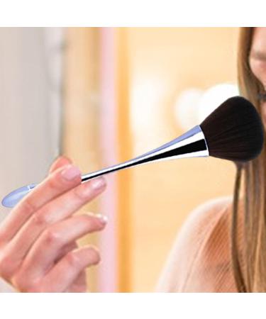 Blush Brush for Cheeks | Portable Slim Powder Makeup Brush | Powder Foundation & Cosmetic Brushes Face Makeup Tool for Contouring & Defining grey blue - Buy Online on GoSupps.com