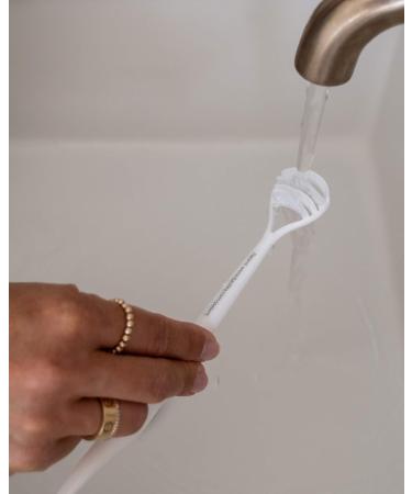 All-in-One Toothbrush & Tongue Cleaner - Ultimate Oral Health Solution with Soft Bristles | Versatile Dental Care - Buy Online on GoSupps.com