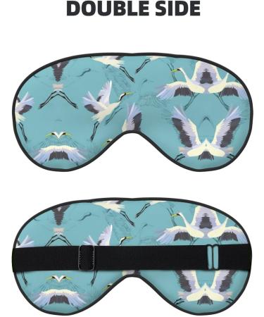 Flying Cranes Soft Sleep Eye Mask | Female Breathable Eye Patch for Travel & Relaxation - Shop Now - Buy Online on GoSupps.com