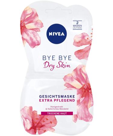Nivea bye bye Dry Skin Face mask in 1 Series (1 x 15 ml) intensive facial care mask calms the skin skin care mask for dry skin - Buy Online on GoSupps.com