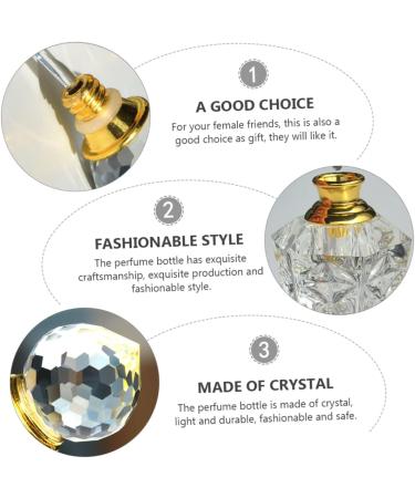 Ipetboom 1pc Dropper Essential Oil Bottle Fancy Perfume Bottle Cosmetic Dropper Bottle Skincare Containers Terrarium Essential Oil Vials Mini Travel Glass White Cosmetic Bottle Crystal 6.5x4cm White - Buy Online on GoSupps.com