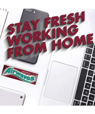 WRIGLEY'S 30 PACK AIRWAVES SUGAR FREE CHEWING GUM BOX (CHERRY MENTHOL) Help To Freshen Breath And Clean Teeth - Buy Online on GoSupps.com