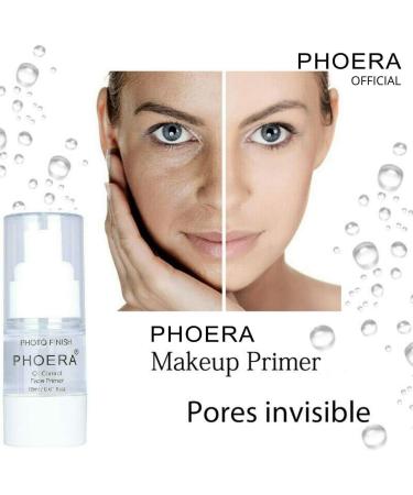 PHOERA Primer Pore Invisable Matte Photo Finish Face Makeup Pore filler Primer Base Oil Free Full Coverage Make Up Base Concealer Long Lasting Flawless Pores Minimiser Liquid Moisturizing (18ml) 18 ml (Pack of 1) - Buy Online on GoSupps.com