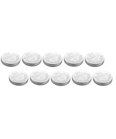 Renata 344 SR1136SW Batteries - 1.55V Silver Oxide 344 Watch Battery (10 Count)