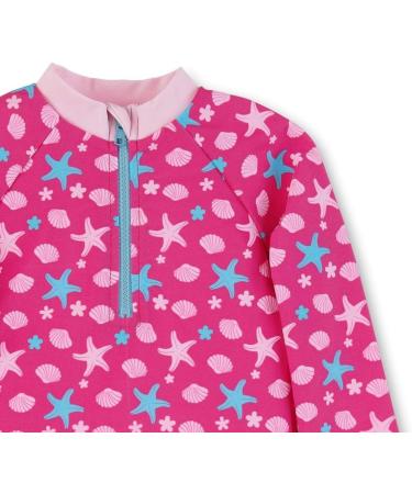 Sterntaler Baby Girl's Long Sleeve Swim Shirt Rash Guard 80 - Magenta | UV Protection Swimwear for Kids - Buy Online on GoSupps.com