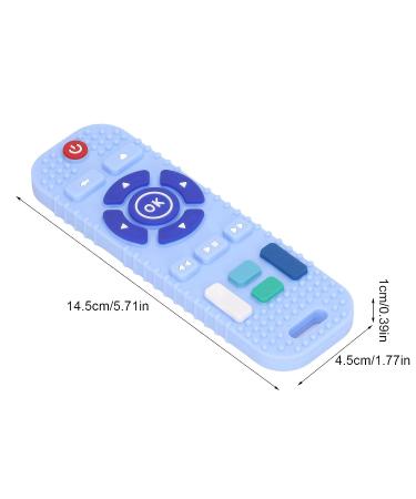 Control Teething Toy  Educational TV Remotes Teething Toy Silicone Bright Color for Home for Inf(Blue) - Buy Online on GoSupps.com
