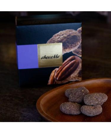 Tea Soul | Noix de P can Enrob es de Chocolat au Lait Caramel et Vanille Sal e 120 gr