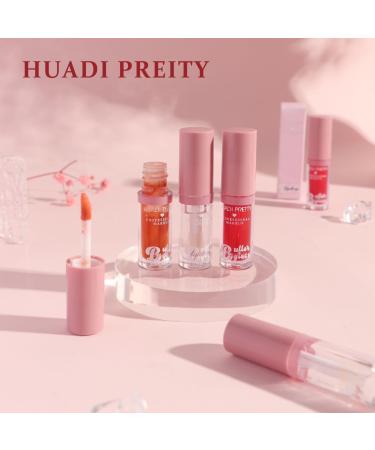 Hydrating Lip Glow Oil | Clear Plumping Lip Gloss | Non-Sticky Tinted Lip Oil (3 Colors) - Moisturizing Sweet Lip Glaze - Buy Online on GoSupps.com