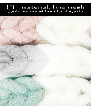 MURRI&MURRDI 4 Pack Long Loofah Back Scrubber with Rope Handles - Exfoliating Mesh Sponge for Shower Body Bath (4 Colors) - Buy Online on GoSupps.com