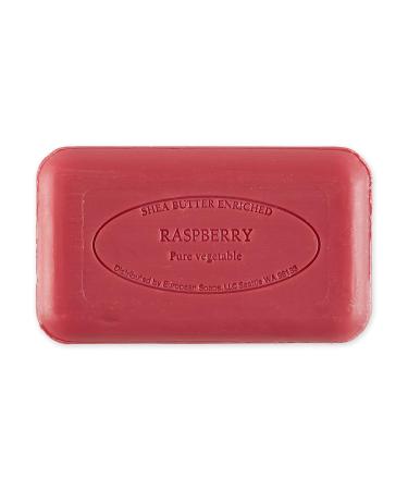 Pre de Provence Raspberry Artisanal Soap Bar - 5.3 oz - Enriched with Organic Shea Butter - Quad Milled for Rich, Smooth, Moisturizing Lather | Natural French Skincare - Buy Online on GoSupps.com