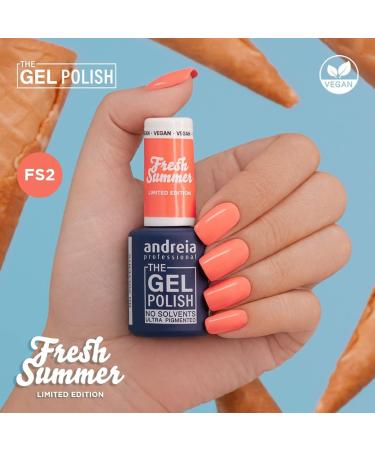  Andreia Andreia Professional - The Gel Polish - Solvent-free Gel - Limited Collection Colours (FS2 Mandarin Orange) - Buy Online on GoSupps.com