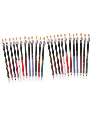 HAPINARY 24 Pcs Lip Liner Eyeliner Lip Pencil Eyebrow Definer Pen Eye Shadow Pencil Lipstick Pencil Wooden