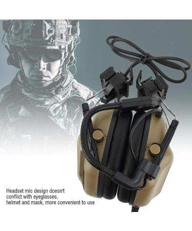 Noise Cancelling Tactical Headphones for Combat Games - CS (Brown) | Premium Gaming Audio - Buy Online on GoSupps.com