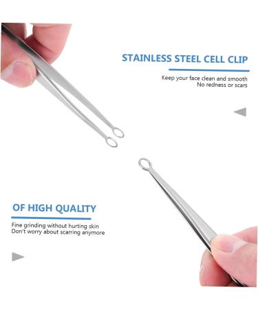 POPETPOP 1pc Clip Pimple Tweezers Blemish Remover Beauty Tweezers Eyebrow Tweezers Whitehead Extractor Comedone Extractor Tool Nasal Hair Clippers Stainless Steel Popper Hair Removal 12X1cm - Buy Online on GoSupps.com