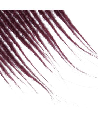 Buy Dsoar 20 Inch Synthetic Dreadlock Extensions - Handmade 0.6cm Crochet Hair in Color Bug# for Hip-Hop Style - Buy Online on GoSupps.com