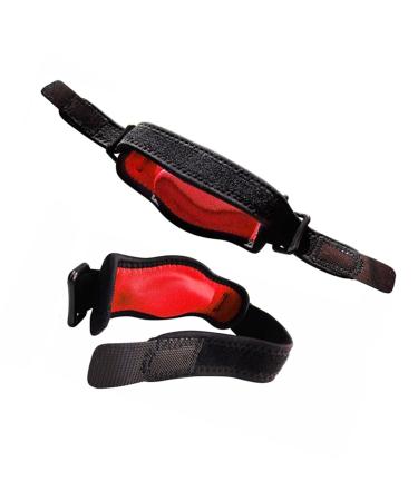 GOTOTOP Elbow Straps - 360 Coverage & Pressure Relief for Sports Adjustable EVA Rubber Tennis Support (Red) - International Shipping - Buy Online on GoSupps.com