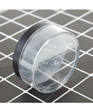 3-Piece Transparent Empty Jar Set - Mini Cream Boxes with Removable Powder Box for Lip Balm Lotion & Cream (50g Black Puff-Free) - Buy Online on GoSupps.com