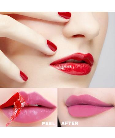  Katutude 6 Pack Peel Off Lipstick for Girls Waterproof Long Lasting Matte Liquid Waterproof Non-stick Lipstick for Girls Women - Buy Online on GoSupps.com