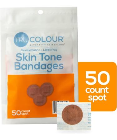 Tru Colour Flexible Fabric Adhesive Bandages - Brown Skin Tone Shade - 50 Count - Buy Online on GoSupps.com